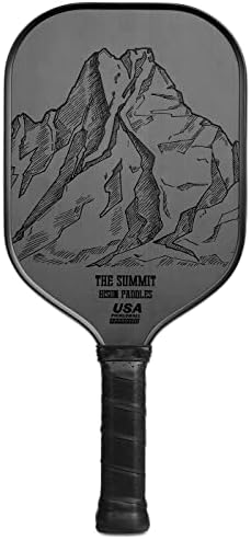 Bison Paddles Carbon Fiber Pickleball Paddle - Raw Toray T700 Surface Provides Maximum Ball Spin | Elongated or Widened Pickleball Racket Shapes Available - Neoprene Cover Included : Sports & Outdoors